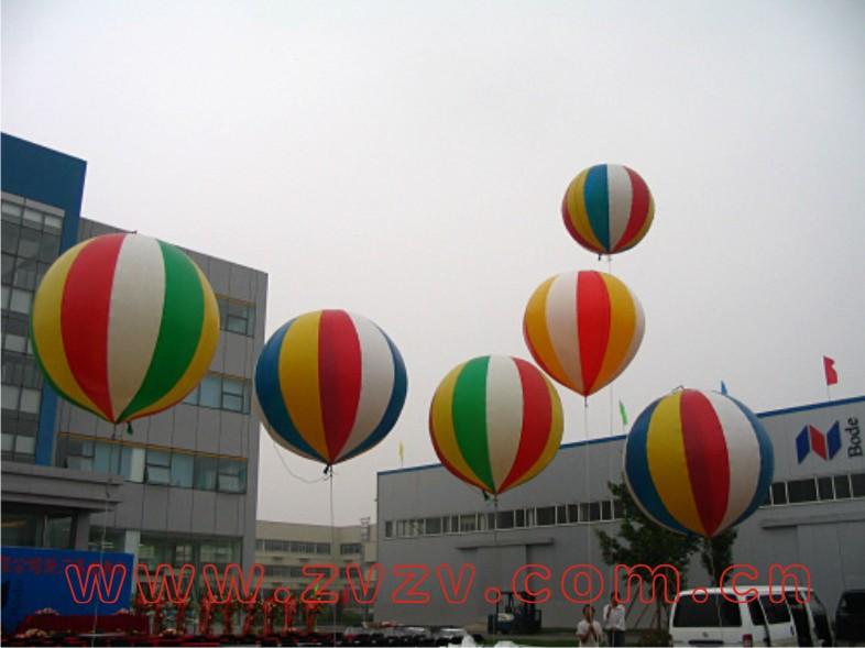 彩色广告升空气球施放